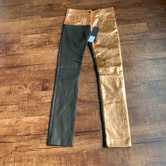 Haider Ackermann Roger Rose leather trouser - Picture 7 of 16